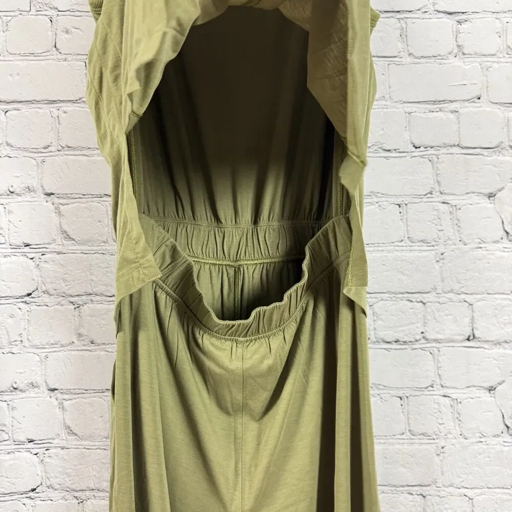 Lululemon Tank Top Jumpsuit In Bronze Green Women Size 4 Athleisure Loungewear